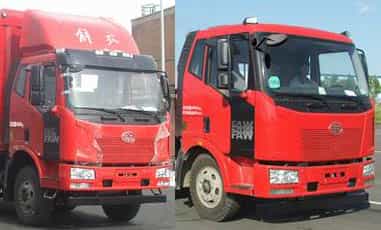 国五解放小三轴鲜奶运输车