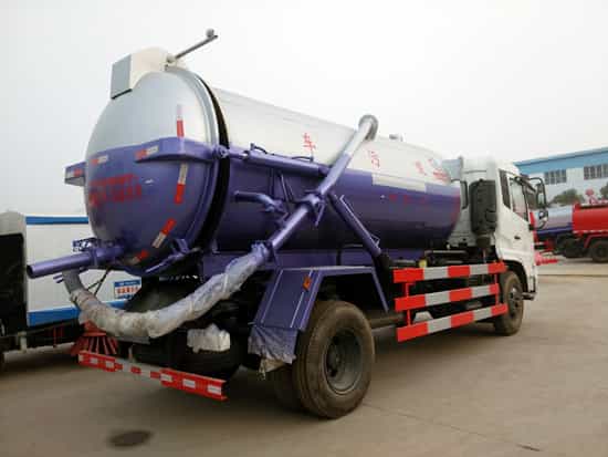 国五东风天锦8-10方吸污车